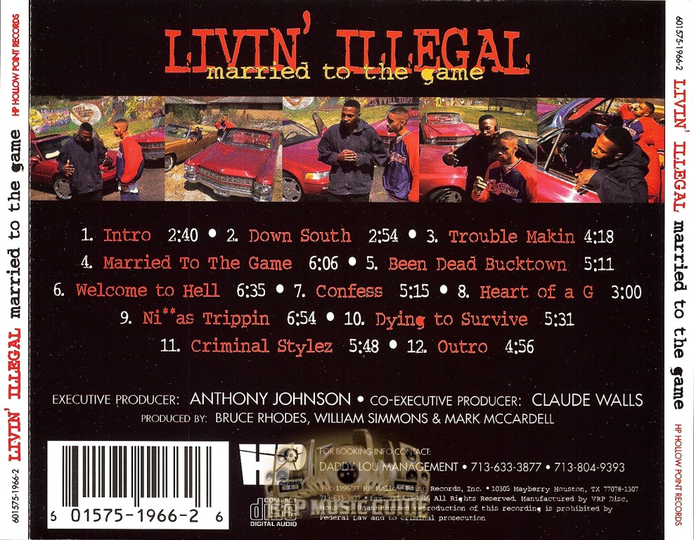 Livin' Illegal - Married To The Game: CD | Rap Music Guide